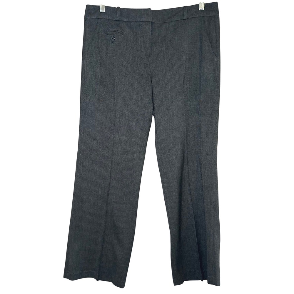 Sandro Grey Herringbone Dress Pants Women Size 10 Work Office Classic capsule